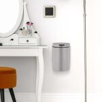 Poubelle de salle de bain murale, 3 l, couvercle � fermeture automatique