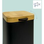 Poubelle de salle de bain murale de 3 l avec couvercle a fermeture douce