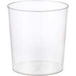 Poubelle de salle de bain, petite poubelle en plastique de grande capacit�, forme ronde transparente, ...