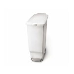 Simplehuman - poubelles - poubelle slim 40 l, blanc cw1362
