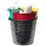 Poubelle de tri 13, 5l � 3 compartiments (3 � 4, 5 l) - d 33 cm - r�sine recycl�e - livraison gratuite ...