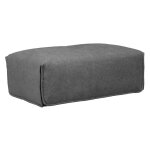Meubletmoi - pouf 105 cm rectangulaire pour canap� composable tissu gris - living