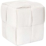 Pouf cotele tresse scott beige