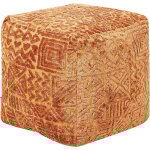 Beliani - pouf dor brun en soie artificielle assise de salon repose - pieds glamour sanawan