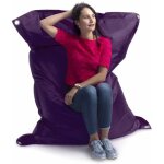 Livedeco - pouf extrieur, outdoor, jardin, terrasse, aubergine big52 iron raw