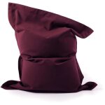 Livedeco - pouf gant xxl dhoussable, extrieur, outdoor, jardin, terrasse, voile bateau bordeaux big52 ...