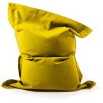 Pouf gant xxl dhoussable, extrieur, outdoor, jardin, terrasse, voile bateau jaune big52
