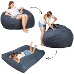 Pouf lit convertible 2en1