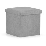 Pouf pliant m - 30x30x30cm gris