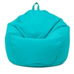 Pouf poire xl d'ext�rieur - 110x120 cm - bleu cara�bes