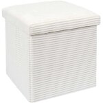 The home deco factory - pouf de rangement pliable effet c�tel�