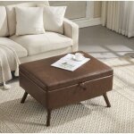Pouf repose pieds multifonctionnel 80x59x45cm table basse carré tabouret chaussures rangement caché pour ... Pouf repose pieds multifonctionnel 80x59x45cm table basse carré tabouret chaussures rangement caché pour ...