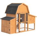 Poulailler 6 poules bois de sapin - 195. 5 x 90 x 152. 5 cm - gasconne