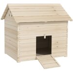 Poulailler - bois - sapin - toit - basculant - pratique - sol - sur�lev� - protection - rampe - acc�s ...