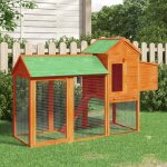 The living store - poulailler marron 193x65x117 cm bois massif de pin - poulailler en bois - abri pour ... The living store - poulailler marron 193x65x117 cm bois massif de pin - poulailler en bois - abri pour ...