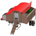 Poulailler mobile en plastique recycl� pour 30 poules copele