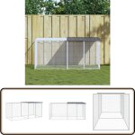 Poulailler avec toit anthracite 203x98x90 cm acier galvanisé - poulailler - abri animal - coop poule ... Poulailler avec toit anthracite 203x98x90 cm acier galvanisé - poulailler - abri animal - coop poule ...