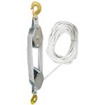 Poulie  cble rotative  270, crochet en alliage de zinc, grue portative, poulie  cble en polythylne ...