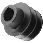 Poulie courroie v double gorge al�sage moteur 168f 170f gx110 gx120 gx160 gx200 kart quad 7hp