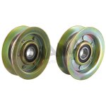 Poulie � gorge plate adaptable john deere pour l110, l118, l120, l130. remplace origine gy20067, gy22172. ...