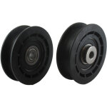 Poulie � gorge plate sur roulement adaptable � plusieurs tondeuses commerciales toro et exmark. remplace ...