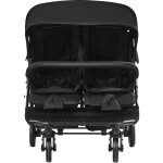 Poussette double, cote a cote, poussette jumeaux legere pliable siege tandem, repose - pieds reglable, ...