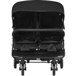 Poussette double, cote a cote, poussette jumeaux legere pliable siege tandem, repose - pieds reglable, ...