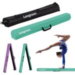 Poutre gymnastique pliable 270cm vert cuir de pu poutre d'quilibre equipement d'entranement de gymnastique ...