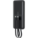 Powerbank 10000 mah 22, 5w usb - a usb - c micro usb avec cble usb - c et lightning - noir