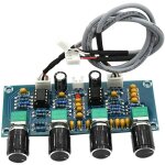 Pr�amplificateur audio avec contr�le graves aigus carte de tonalit� ne5532