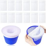 Prefiltre skimmer piscine pack de 30 pices, prefiltre skimmer rutilisable pour paniers de piscine, ...