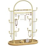 Pr�sentoir � bijoux dor� rangement bijoux porte porte boucle d'oreille porte bracelet collier arbre
