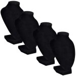 Pr�sentoir buste d'exposition pour colliers en flanelle 4 pcs cfw250127