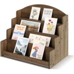 Presentoir carte postale, porte carte postale bois pr�sentoir support carte pour carte de voeux, photocard, ...