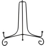 Prsentoir de fer, chevalet plaque funeraire, 1 pices support de plaque noire pour affichage, support ...