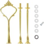 Pr�sentoir � g�teaux robuste � 3 niveaux, avec poign�es accessoires pour assiettes � fruits