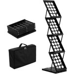 Mophorn - prsentoir  magazines pliable  4 niveaux, prsentoir  brochures portable avec sac de transport ...