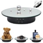 Présentoir rotatif à moteur plateau tournant électrique à 360 ° avec revêtement miroir pour figurines ... Présentoir rotatif à moteur plateau tournant électrique à 360 ° avec revêtement miroir pour figurines ...