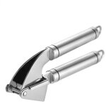 Presse - ail inox professionnel et plucheur d'ail en silicone - pluche et crase ail en quelques secondes ...