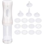 Presse  biscuits lectrique, kit de fabrication de biscuits diy avec 12 disques  biscuits et 4 buses ...