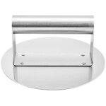 Presse burger en acier inoxydable, presse steak hach� smash burger rond de 16 cm (6 pouces), presse hamburger ...