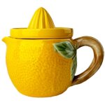 Presse - citron en c�ramique jaune, id�al pour la cuisine, pratique et �l�gant, parfait pour presser ...