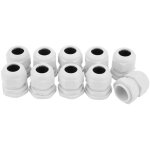 Presse - �toupes �tanches pg7 - pg21 blanc nylon / connecteur de c�ble en plastique ip68 connecteurs ...