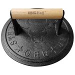 Presse  hamburger en fonte 22 cm kinghoff kh - 1760