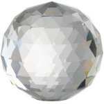 Presse papier boule de cristal transparente 8x8x8cm
