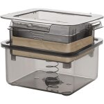 Presse � tofu avec bac r�cup�rateur d?eau, passoire centrale et couvercle, pour �goutter tofu et aliments ...