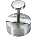 Presse � viande en acier inoxydable pour la fabrication de steaks hach�s