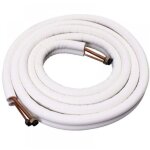 Pr�t a poser liaison bi tube frigorifique m1 climatisation 1 / 4 3 / 8 raccords pr�t montes 1 metres ...