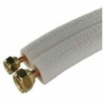 Prt a poser liaison bi tube frigorifique m1 climatisation 1 / 4 3 / 8 raccords prt montes 3 metres ...