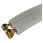 Prt a poser liaison bi tube frigorifique m1 climatisation 1 / 4 3 / 8 raccords prt montes 3 metres ...